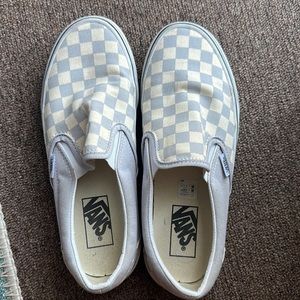 Vans slip on gray dawn true white size 8